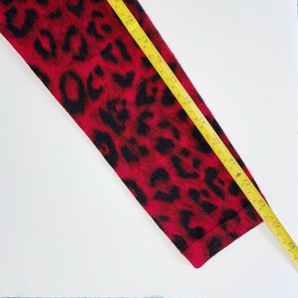 REDUCED PRICE New Talbots LP Red & Black Pure Merino Wool Button Down Cardigan - Picture 7 of 8